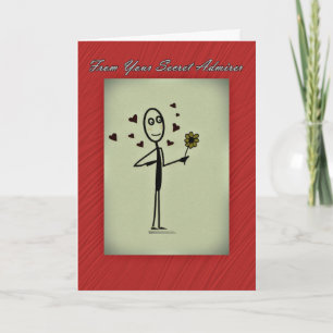 Secret Admire Card Stick Person
