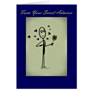 Secret Admirer Card Stick Person