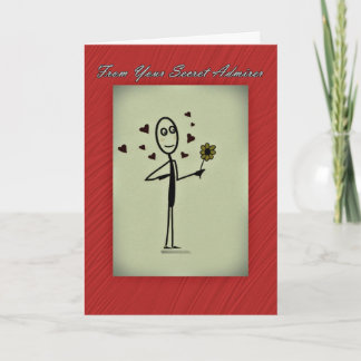 Secret Admirer Card Stick Person