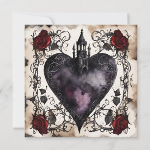 Secret Admirer flat card with inscription on back