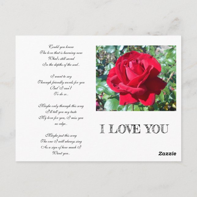 SECRET ADMIRER POSTCARD (Back)