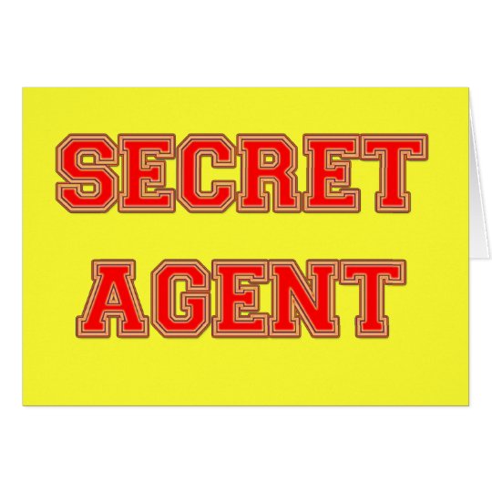 Secret Agent Card