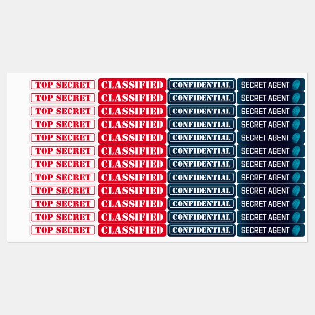 Secret agent Detective Spy Mystery Party (Sheet)