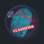 Secret agent Detective Spy Mystery Party Paper Plate<br><div class="desc">Secret agent Detective Spy Mystery Party for boy or girl.</div>