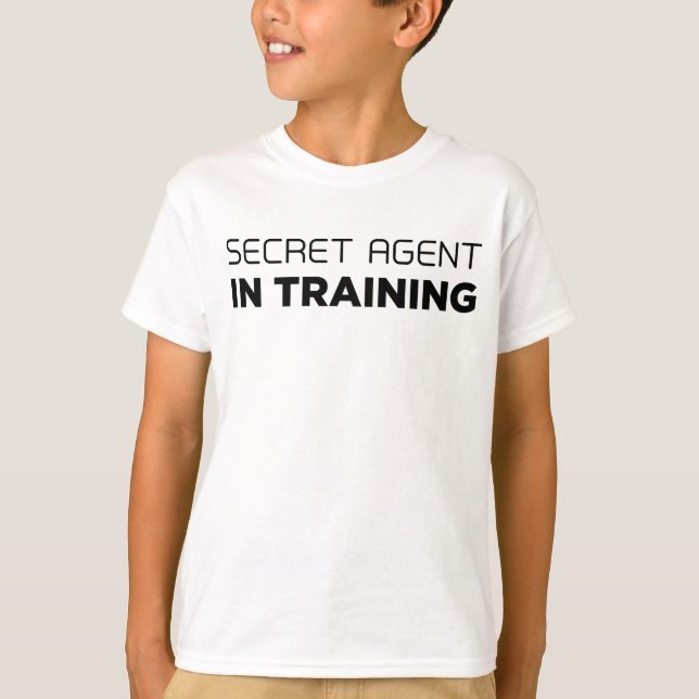 Secret Agent In Training T-shirt (Front)