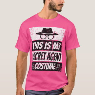Secret Agent Inspector Spy Costume Retro Spy girl T-Shirt