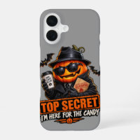 Secret Agent Pumpkin Halloween iPhone Case