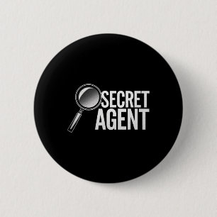 Secret Agent - Secret Agent Costume Inspector Spy 6 Cm Round Badge