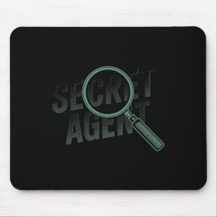 Secret Agent - Secret Agent Costume Inspector Spy Mouse Mat