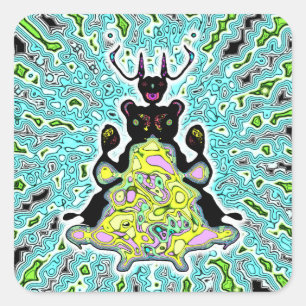 Secret anatomy of a space hamster v2-1 square sticker