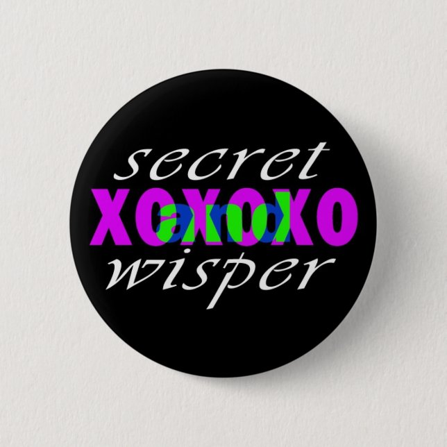 secret and wisper (band) 6 cm round badge (Front)