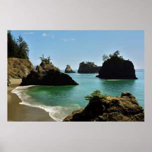 Secret Beach, Boardman State Park, Oregon, USA Poster
