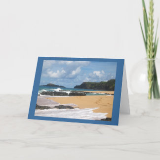 Secret Beach Kauai Hawaii Card