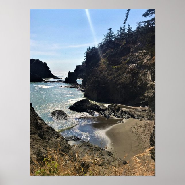 Secret Beach, Samuel H. Boardman, Oregon Poster (Front)