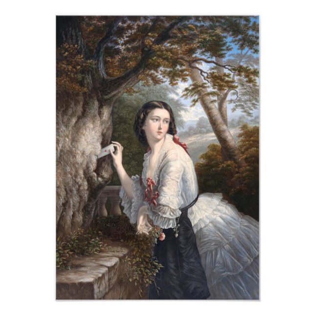 Secret Corresponde: Girl Note to Forbidden Love Photo Print (Front)