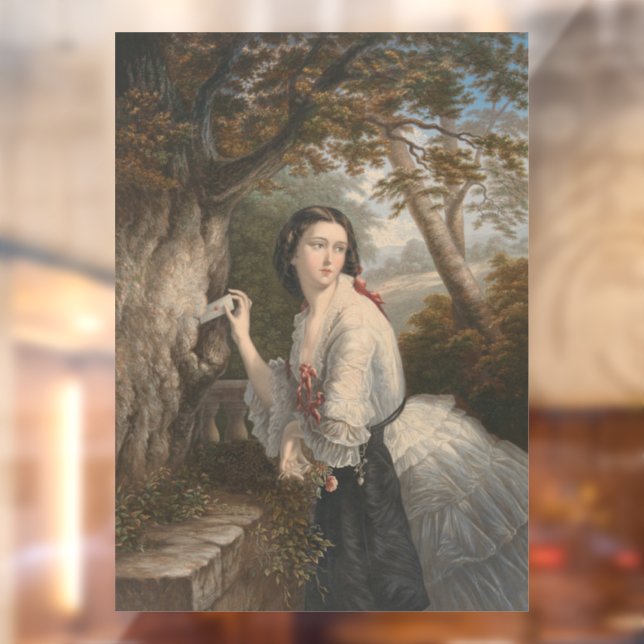 Secret Corresponde: Girl Note to Forbidden Love Window Cling (Sheet 2)