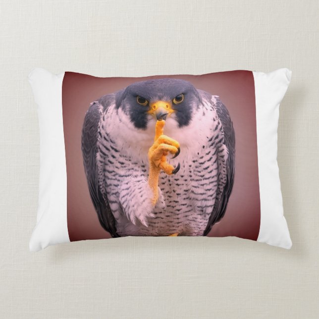 Secret Falcon Sherpa Throw Decorative Cushion (Front)