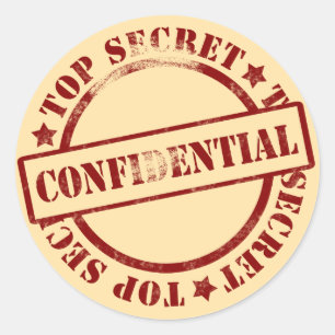Secret Files Confidential Stickers
