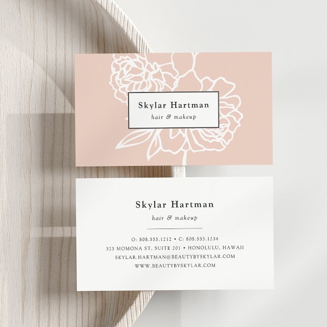 Secret Garden | Blush Pink Floral Business Card (Creator Uploaded)