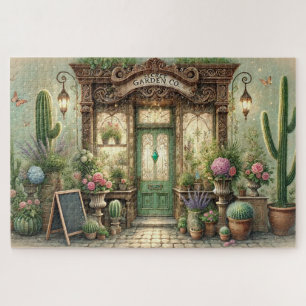 Secret Garden Cactus Shop Plant Nursery Gift Jigsaw Puzzle
