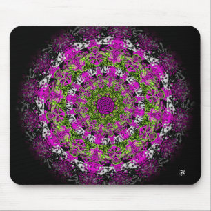 Secret garden (colorful abstract pattern) mouse mat