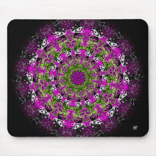 Secret garden (colorful abstract pattern) mouse mat (Front)