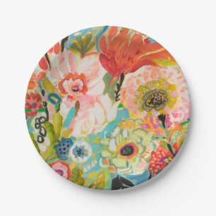 Secret Garden Floral III Paper Plate