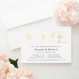 Secret Garden Floral LOVE Rehearsal Dinner