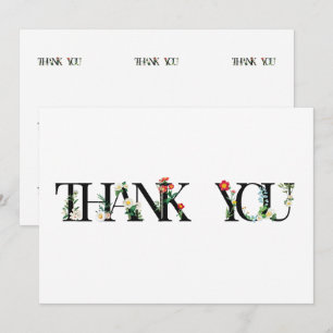 SECRET GARDEN FONT  THANK YOU CARD