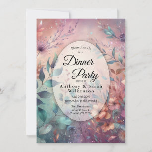 Secret Garden in Evening Dinner Party - Restaurant Invitation