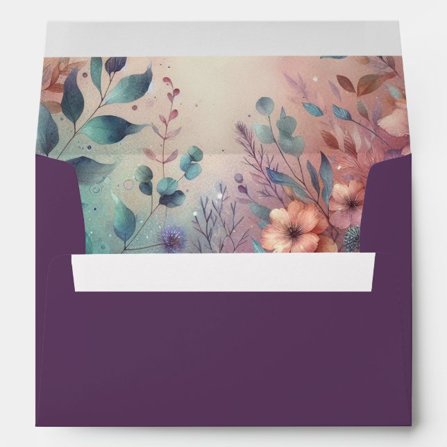 Secret Garden in Evening Glow Envelope (Back (Bottom))