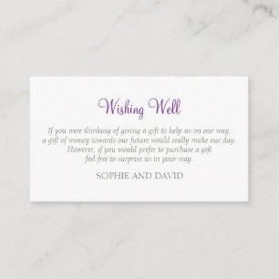 Secret Garden Lovebirds Wishing Well Wedding Enclosure Card