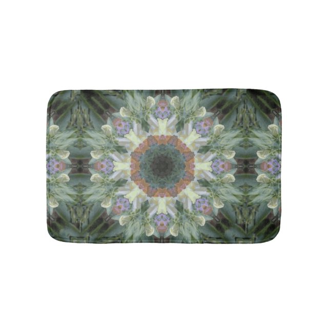 Secret Garden Mandala Bath Mat (Front)