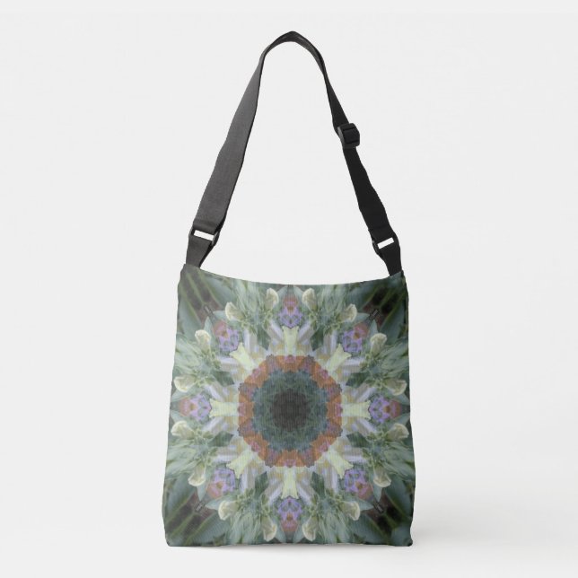 Secret Garden Mandala Crossbody/Tote Crossbody Bag (Front)