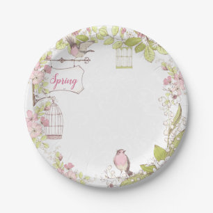 Secret Garden Paper Plate