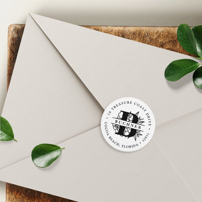 Secret Garden Return Address Classic Round Sticker (Creator Uploaded)