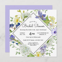 Secret Garden Rustic Wildflowers Bridal Shower