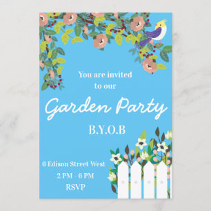 Secret Garden Summer Party Invitation