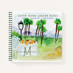 Secret Garden Watercolor Gardeners Journal