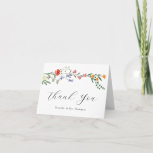 Secret Garden Wedding Flat Thank You