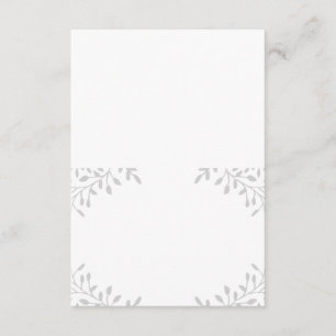 Secret Garden Wedding Folded Escort Cards