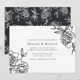 Secret Garden Wedding Invitation   Ink