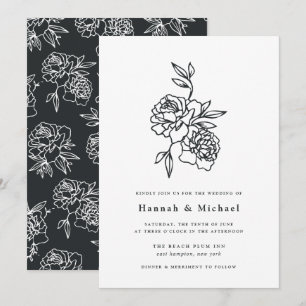 Secret Garden Wedding Invitation   Ink