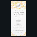 Secret Garden Wedding Programs - Mustard Yellow Programme<br><div class="desc">Elegant mustard yellow floral wedding design by Shelby Allison. Click the link below to view the entire Secret Garden Collection that includes matching invites,  rsvp cards,  postage stamps and more.</div>