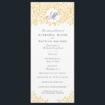 Secret Garden Wedding Programs - Mustard Yellow Programme<br><div class="desc">Elegant mustard yellow floral wedding design by Shelby Allison. Click the link below to view the entire Secret Garden Collection that includes matching invites,  rsvp cards,  postage stamps and more.</div>