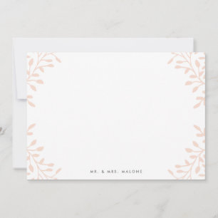 Secret Garden Wedding Stationery - Blush Card