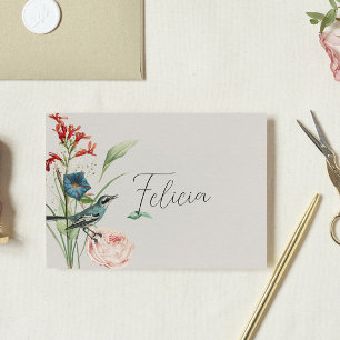 Secret Garden WildFlowers Escort Card