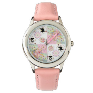 Secret Garden With Harlequin... Pink Girls Watch