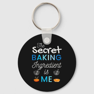 Secret Ingredient Is Me Funny Retro Cooking Baking Key Ring