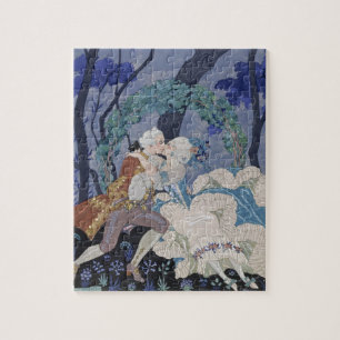 Secret Kiss, illustration for 'Fetes Galantes' by Jigsaw Puzzle